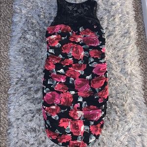 Floral Dress with Lace